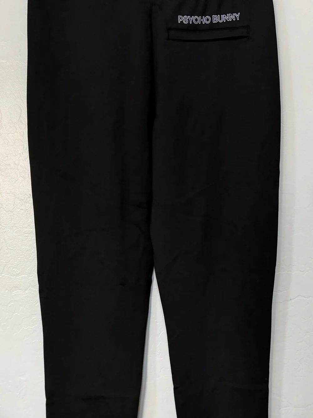 NWT Psycho Bunny Men's Black Logo Jogger Bottoms